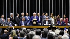 Lula em discurso no Congresso