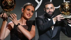 Alexia Putellas y Karim Benzema.
