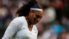 Serena Williams looking down