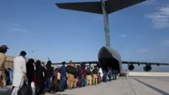 US air force plane in Kabul