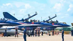 Máy bay quân sự Trung Quốc tại một buổi trình diễn trên không vào tháng 9 năm 2021
