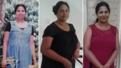 තිලිණි සමරවීරගේ ශරීර ස්කන්ධය වෙනස් වීම දැකිය හැකි අවස්ථා තුනක්