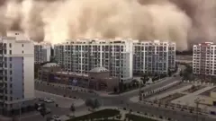 ચીનમાં રેતીનું તોફાન