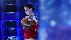 Anna Shcherbakova of FSR looks after winning the Ladies competition during day three of the ISU World Figure Skating Championships at Ericsson Globe on March 26, 2021 in Stockholm, Sweden