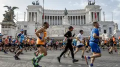 Roma'da yarı-maraton
