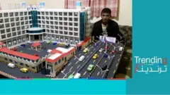 فتى يمني يصمم مجسمات المباني ويأمل في المشاركة بإعادة الإعمار