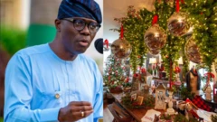 Aworan gomina Eko ati ọsọ ọdun Keresi