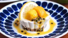 Tropical citrus raw vegan cheesecake