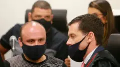 Luciano Bonilha Leão en la sala del tribunal