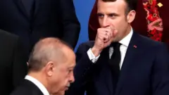 Cumhurbaşkanı Erdoğan ve Fransa Cumhurbaşkanı Emmanuel Macron