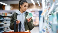 Woman in supermarket