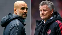 Pep Guardiola and Ole Gunnar Solskjaer