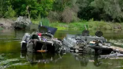 Брошенная российская военная техника