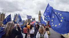 Una manifestación contra el Brexit en Londres.