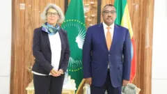 ምክትል ጠቅላይ ሚኒስትር ደመቀ መኮንንና የአውሮፓ ህብረት ልዩ ተወካይ አኔት ወበር