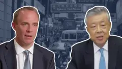 英國外相拉布與中國駐英大使劉曉明