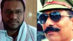 अभियुक्त शिखर अग्रवाल और इंस्पेक्टर सुबोध शर्मा
