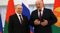 Володимир Путін і Олександр Лукашенко