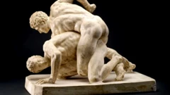 Схватка древнегреческих атлетов