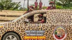 Ondo Election: Akeredolu f'ògún ikọ̀ Amotekun Ondo gbárí fún ìdìbò tó ń bọ̀
