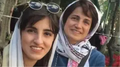 نسرین ستوده پیش از بازداشت در کنار دخترش مهراوه خندان