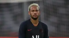 PSG forward Neymar in training