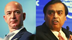 जेफ़ बेज़ोस और मुकेश अंबानी