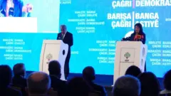 HDP Eş Genel Başkanları Mithat Sancar ve Pervin Buldan