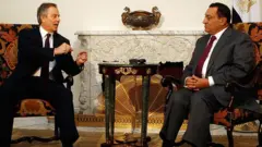مبارك وبلير