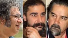 از سمت راست: رضا خندان مهابادی، کیوان باژن و بکتاش آبتین