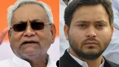 नीतीश कुमार और तेजस्वी यादव