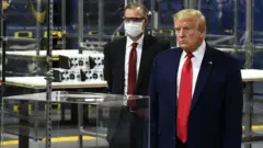 President Trump inspecting Ford plant