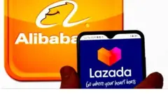logo alibaba vs lazada