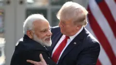 ડોનાલ્ડ ટ્રમ્પ અને નરેન્દ્ર મોદી