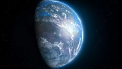 ลูกโลกในเงามืดอวกาศ