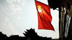 Chinese flag in Beijing