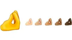 Emoji de los dedos pellizcados