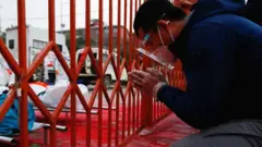 Man praying in Kathmandu