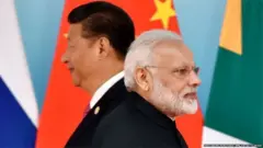 चीन के राष्ट्रपति और भारत के प्रधानमंत्री