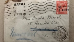 La carta fue dirigida a Katie Marsh.