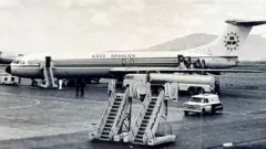 East African Airlines VC10 at Addis Ababa airport, 18 April 1972