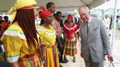 Charles 3º durante visita a Antigua e Barbuda, em 2017
