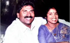 கணவர் எழிலனுடன் அனந்தி