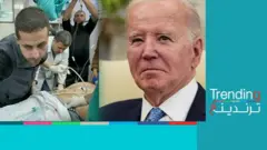 الرئيس الأمريكي حو بايدن والطبيب الفلسطيني الأمريكي ثائر أحمد