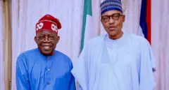 Aworan Ààrẹ Buhari ati Tinubu 