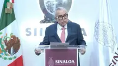 Captura de pantalla del discurso de Rocha Moya.