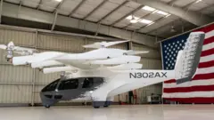 The Archer Aviation Inc. Midnight aircraft at the company's flight test facility in Salinas, California