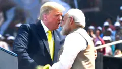 डोनाल्ड ट्रंप औ नरेंद्र मोदी