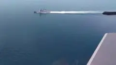 Эсминец "Дефендер" на кадрах МО РФ