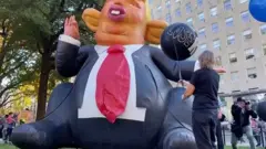 Надувная фигура Дональда Трампа